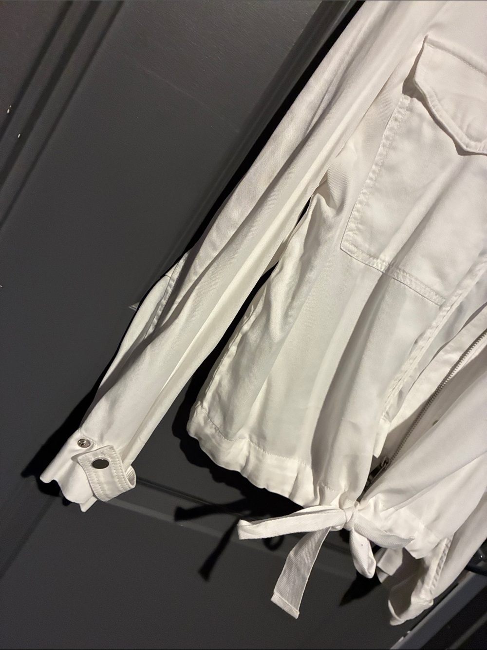 Loft white zip up jacket - Picture 3 of 7